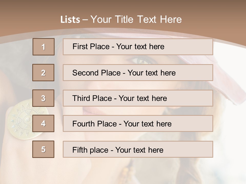 Beautiful Accessories One PowerPoint Template