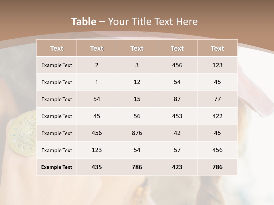 Beautiful Accessories One PowerPoint Template