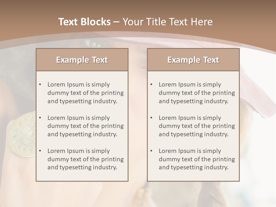 Beautiful Accessories One PowerPoint Template