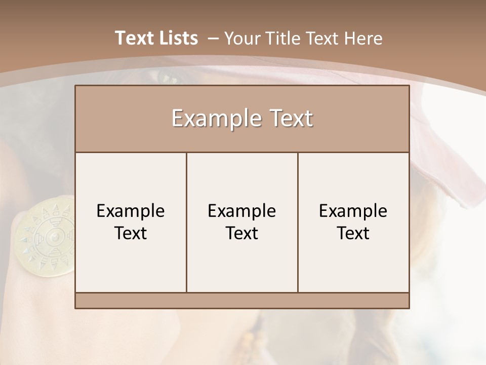 Beautiful Accessories One PowerPoint Template