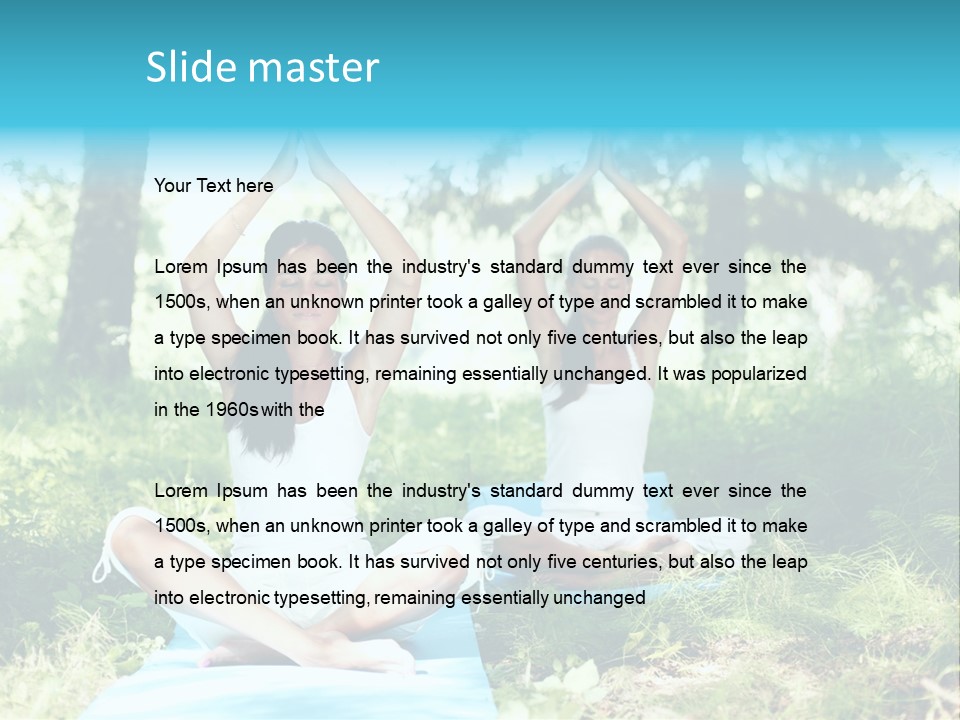 Yoga Natural Fit PowerPoint Template