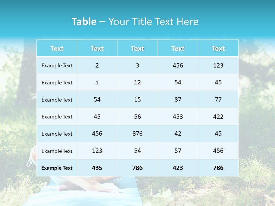 Yoga Natural Fit PowerPoint Template