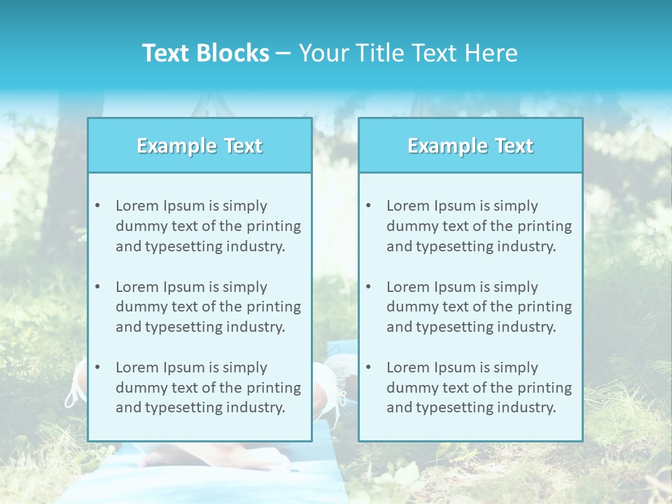 Yoga Natural Fit PowerPoint Template