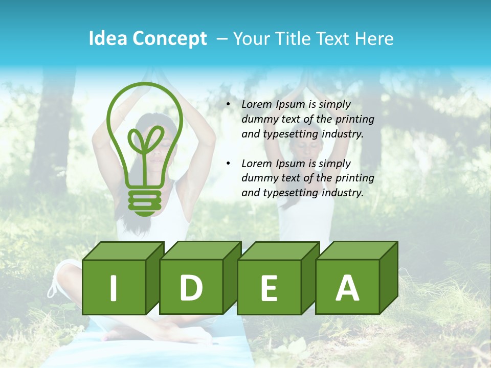 Yoga Natural Fit PowerPoint Template