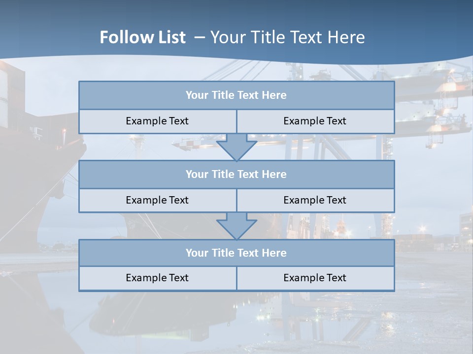 Embarquement Business International PowerPoint Template