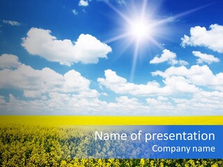 Illumination Cloud Light PowerPoint Template