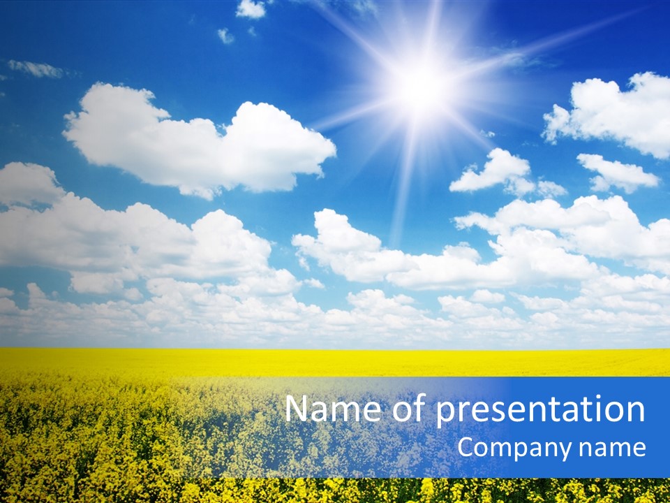 Illumination Cloud Light PowerPoint Template