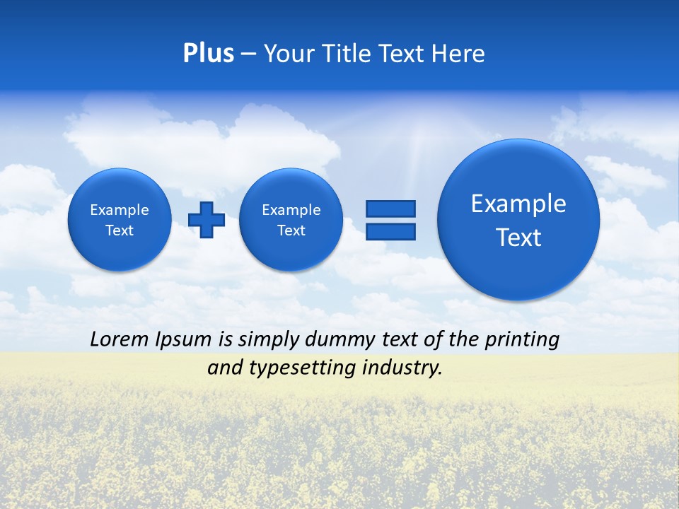 Illumination Cloud Light PowerPoint Template