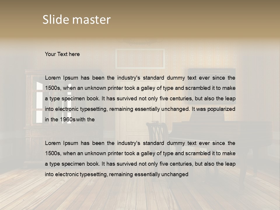 Textured Background Knob PowerPoint Template