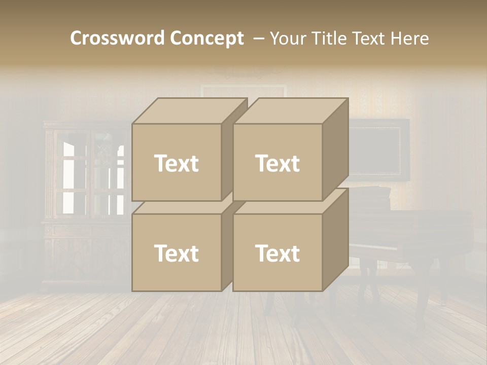 Textured Background Knob PowerPoint Template