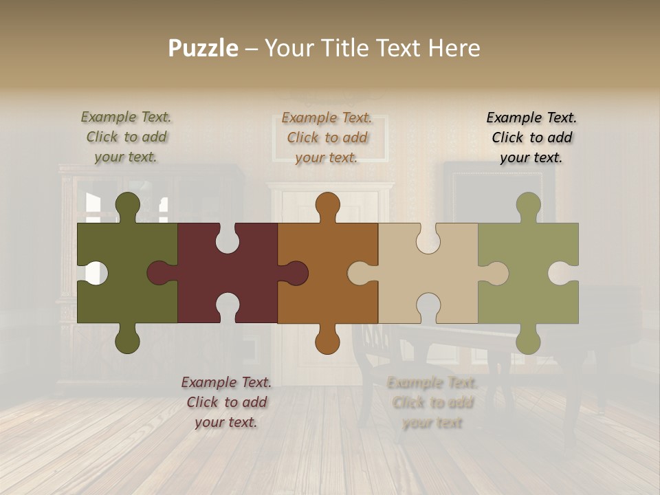 Textured Background Knob PowerPoint Template