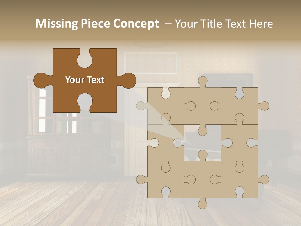 Textured Background Knob PowerPoint Template