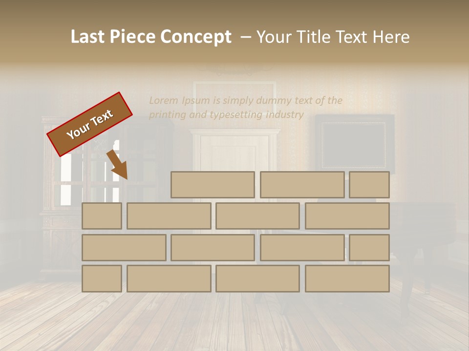 Textured Background Knob PowerPoint Template
