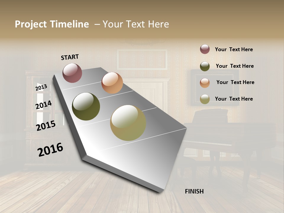 Textured Background Knob PowerPoint Template