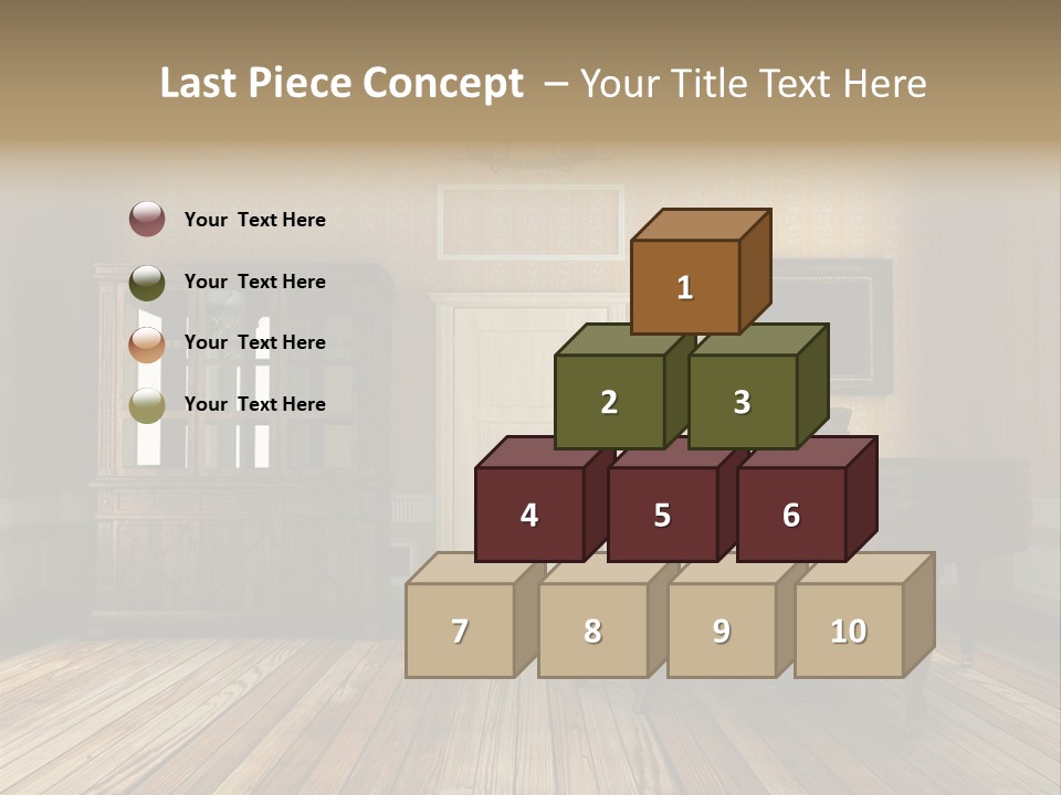 Textured Background Knob PowerPoint Template