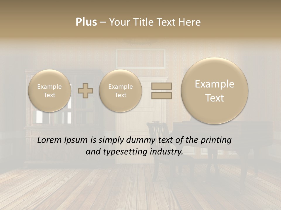 Textured Background Knob PowerPoint Template