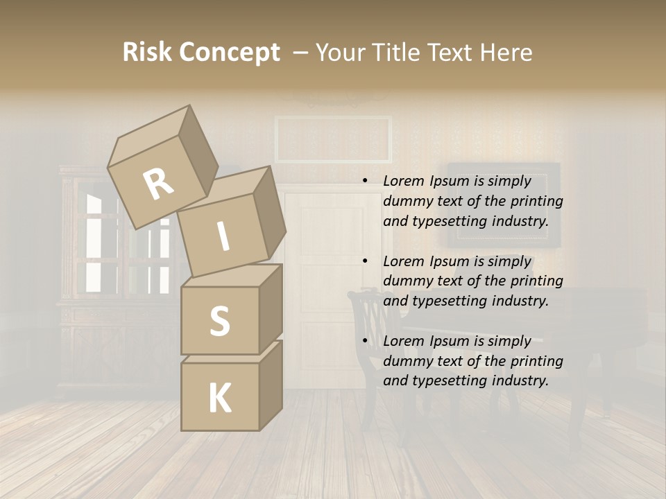 Textured Background Knob PowerPoint Template