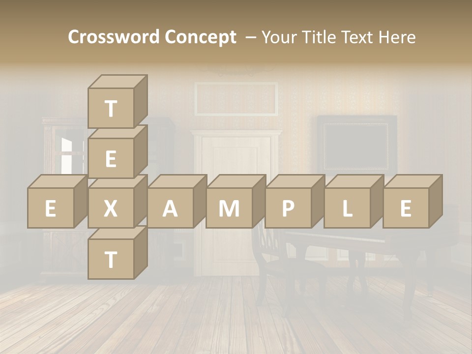 Textured Background Knob PowerPoint Template