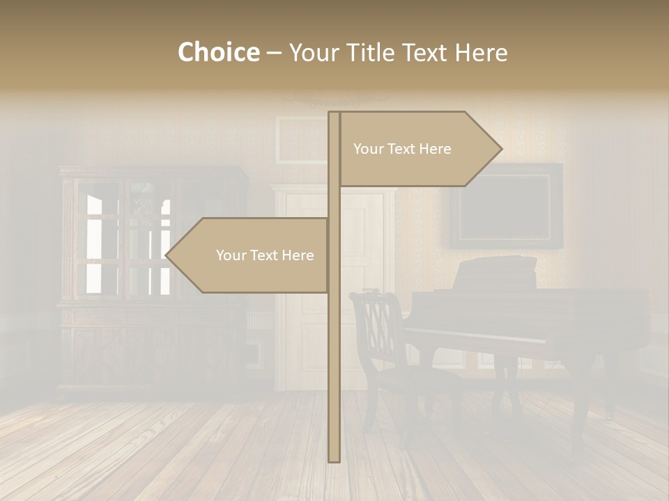 Textured Background Knob PowerPoint Template