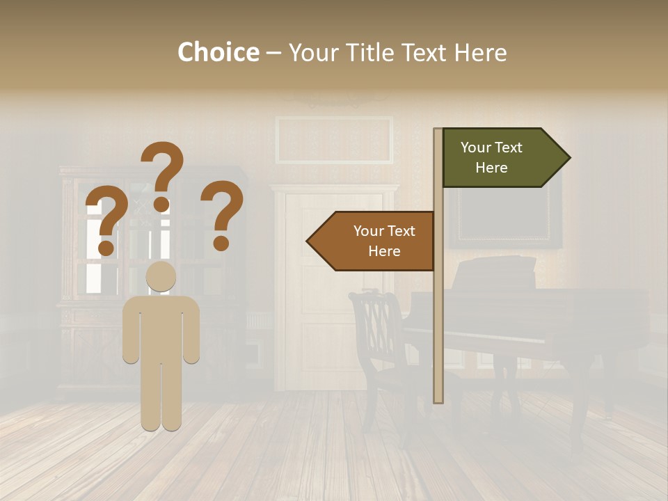 Textured Background Knob PowerPoint Template