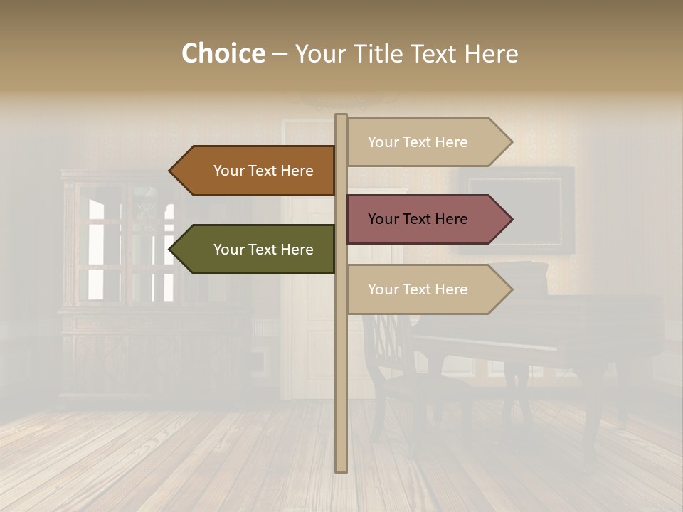 Textured Background Knob PowerPoint Template