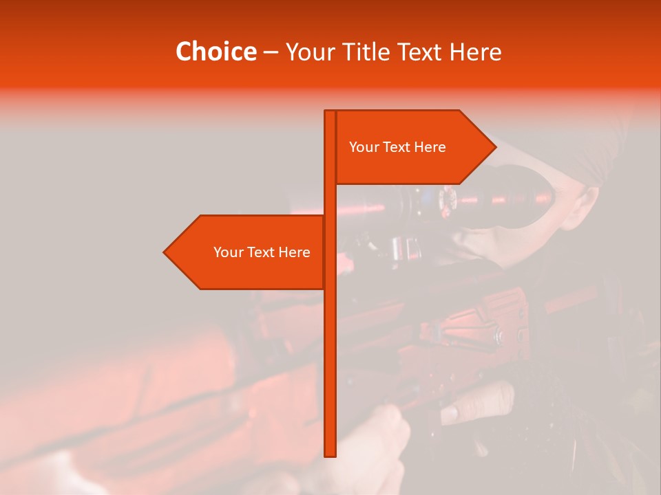 Killer Sniper Camouflage PowerPoint Template