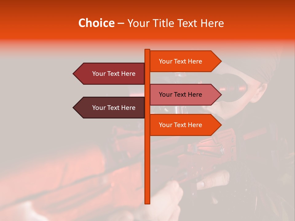 Killer Sniper Camouflage PowerPoint Template