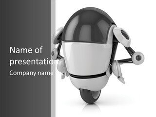 Robot Eyes People PowerPoint Template