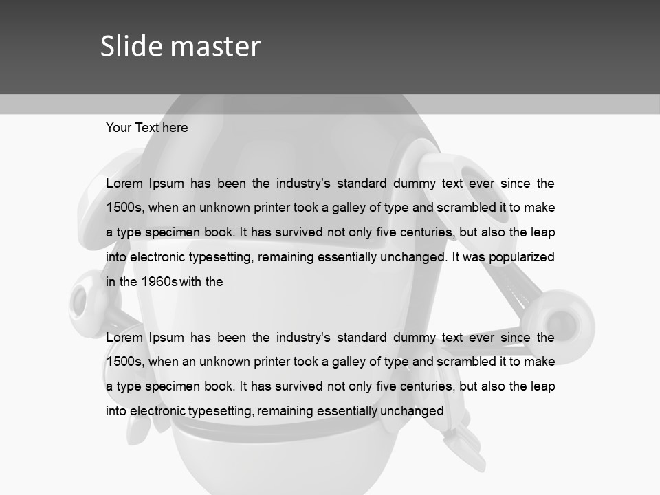 Robot Eyes People PowerPoint Template