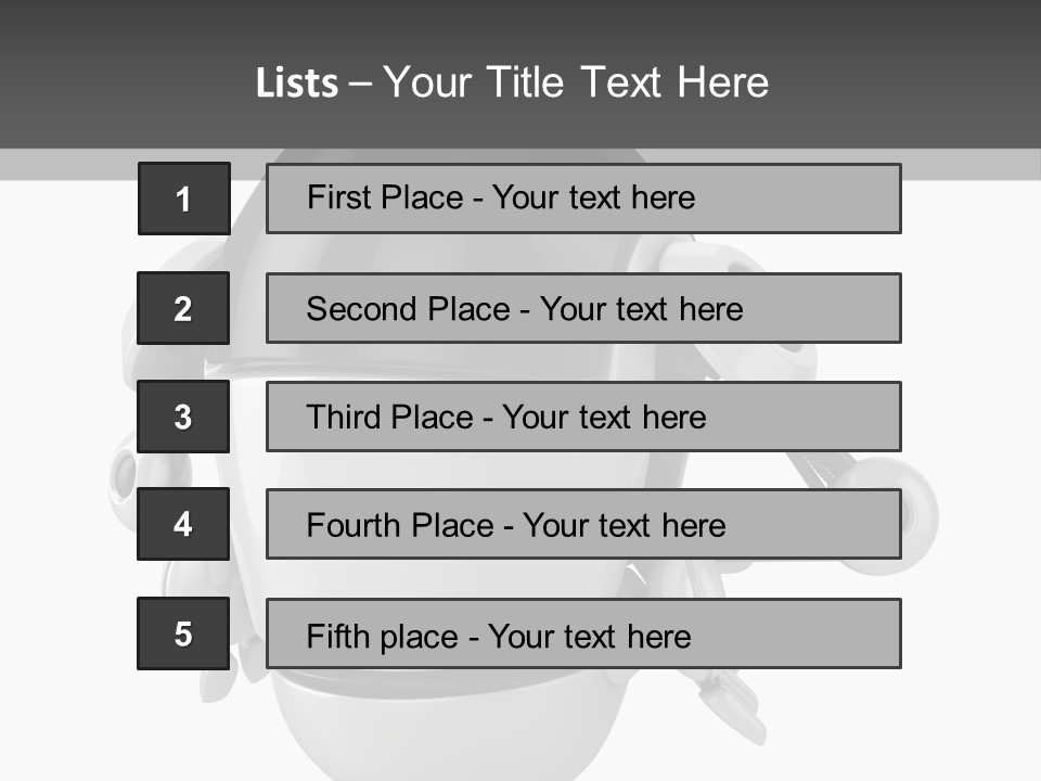 Robot Eyes People PowerPoint Template
