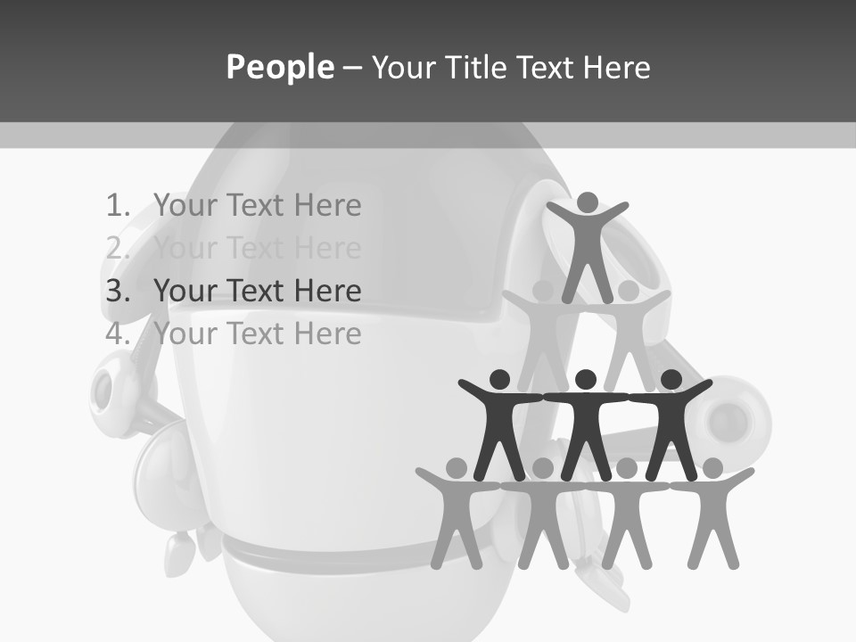 Robot Eyes People PowerPoint Template
