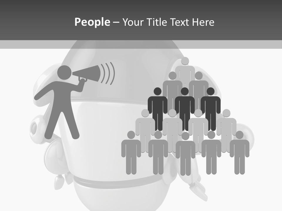 Robot Eyes People PowerPoint Template