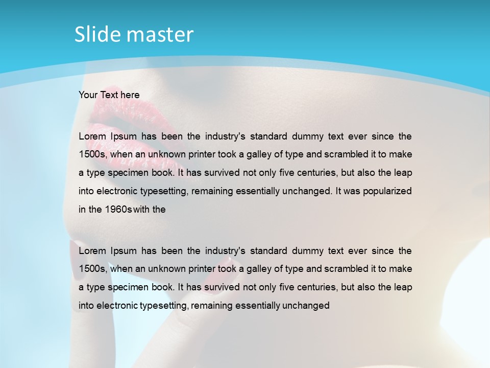 Beauty Sexy Human PowerPoint Template