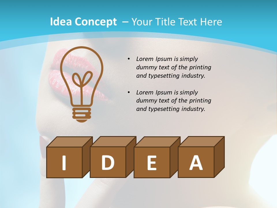 Beauty Sexy Human PowerPoint Template