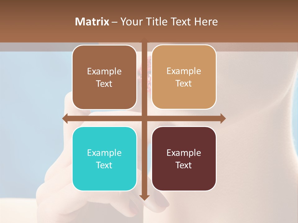 Lifestyle Visage Cute PowerPoint Template