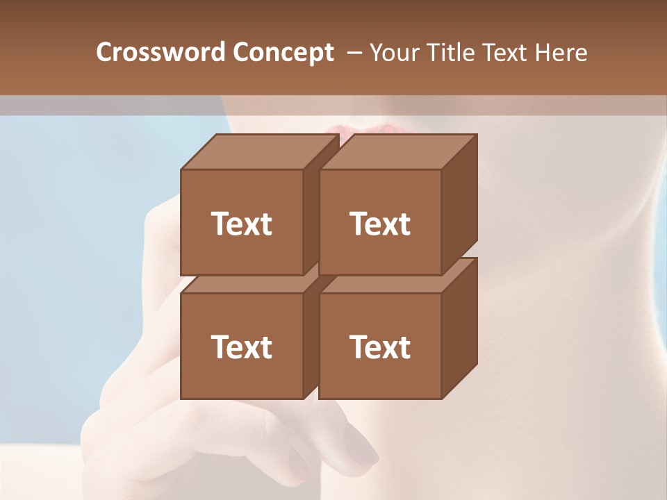 Lifestyle Visage Cute PowerPoint Template