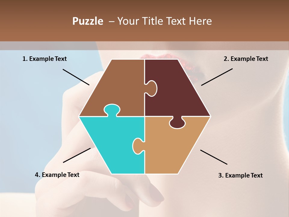 Lifestyle Visage Cute PowerPoint Template