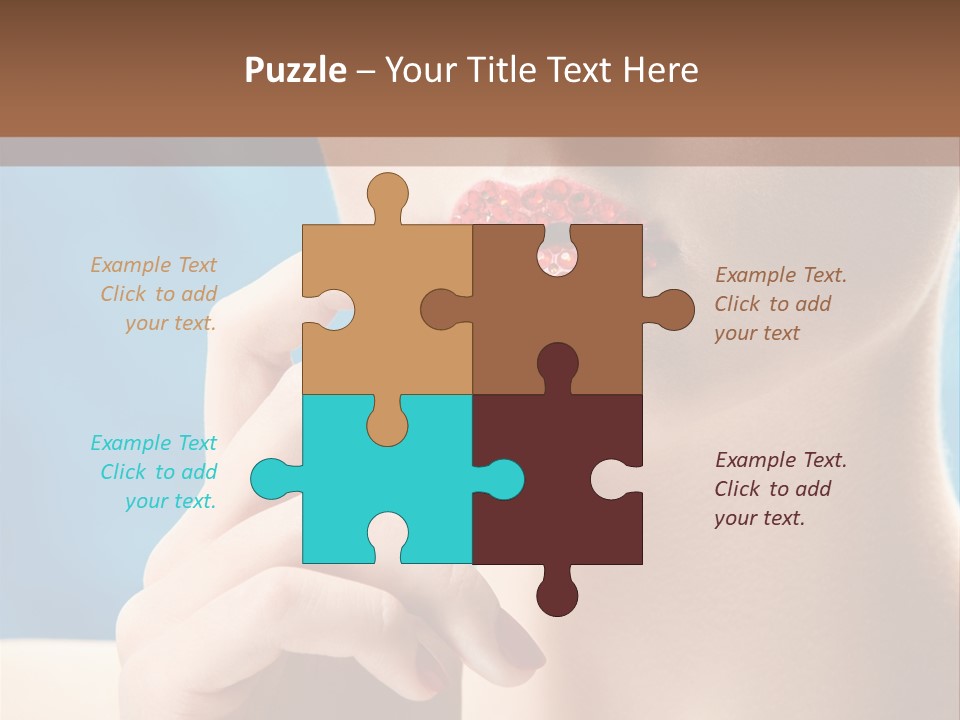 Lifestyle Visage Cute PowerPoint Template