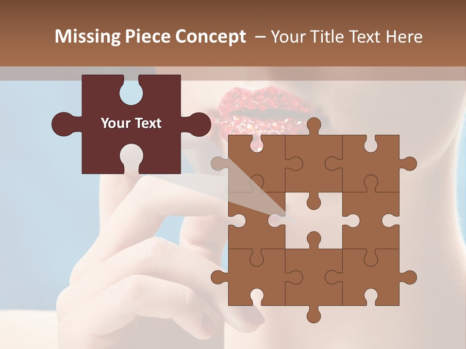 Lifestyle Visage Cute PowerPoint Template