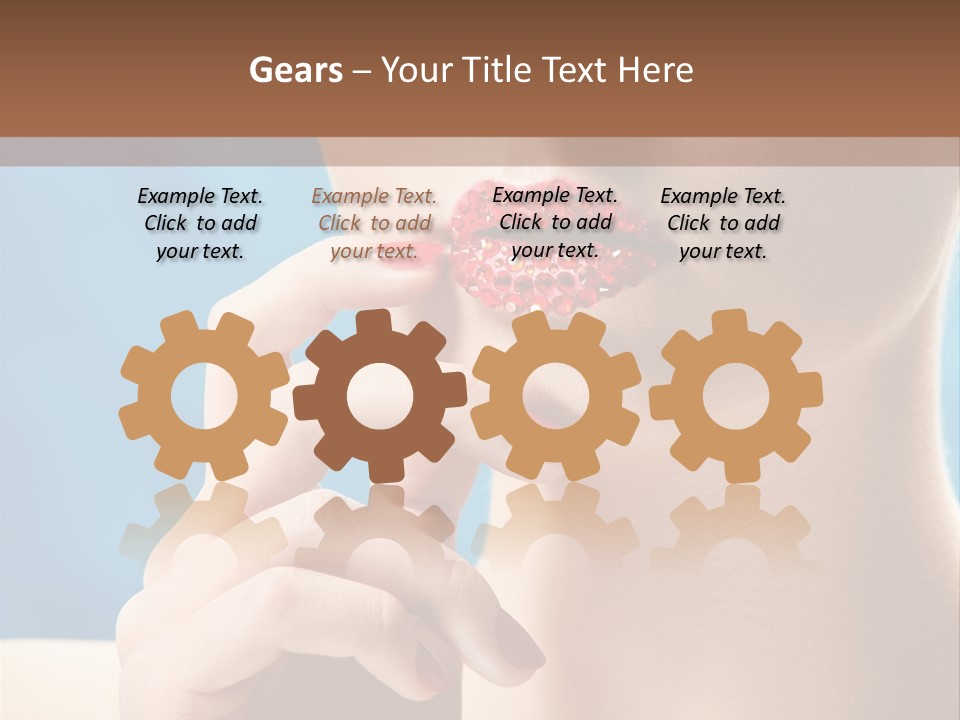 Lifestyle Visage Cute PowerPoint Template