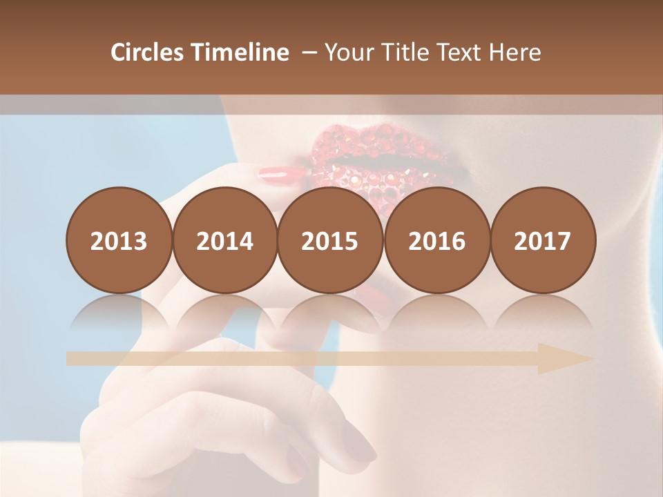 Lifestyle Visage Cute PowerPoint Template