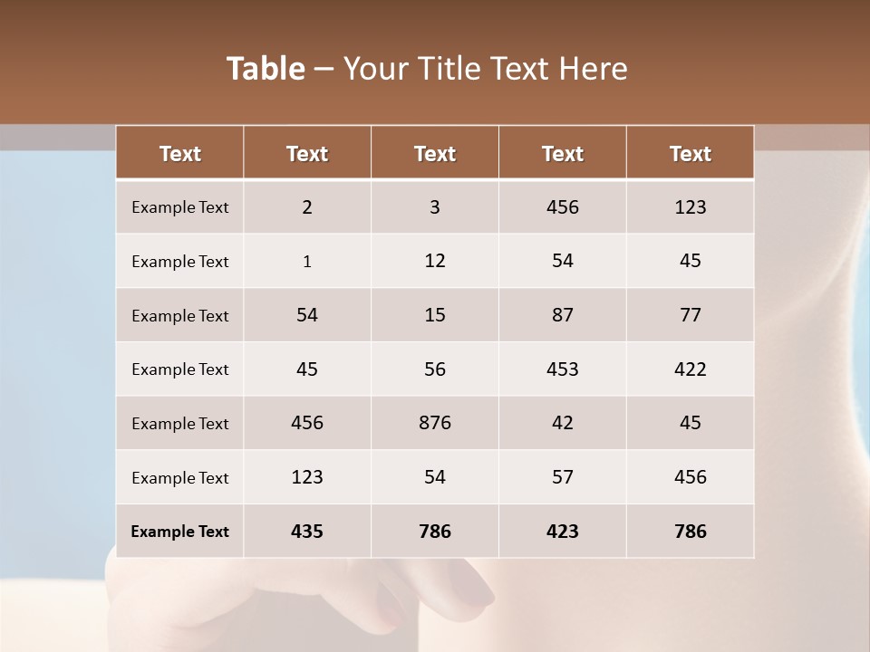 Lifestyle Visage Cute PowerPoint Template