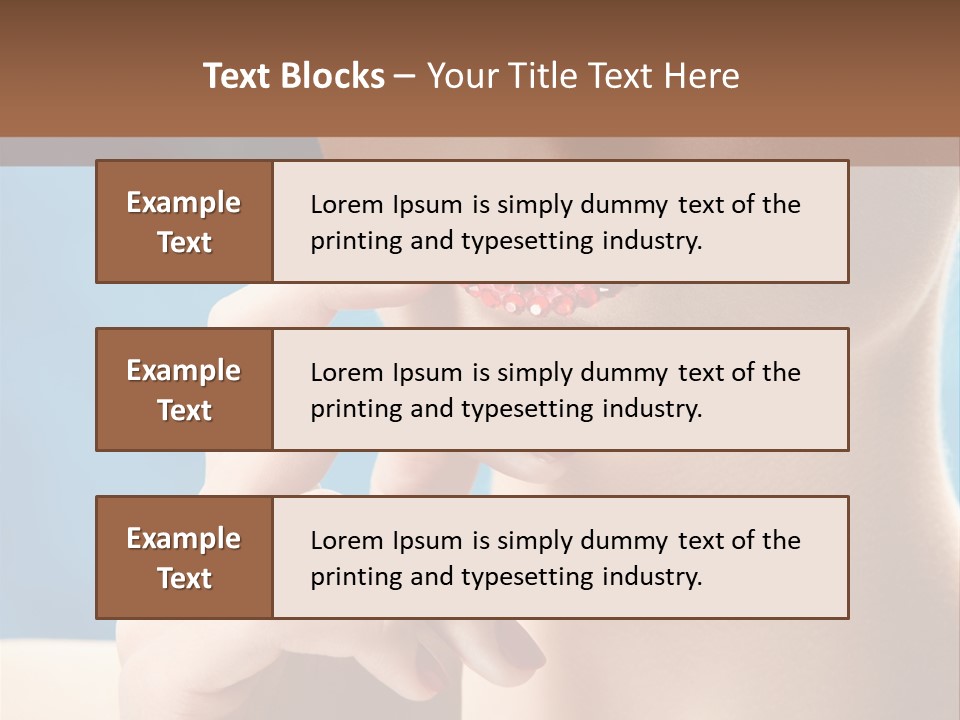 Lifestyle Visage Cute PowerPoint Template