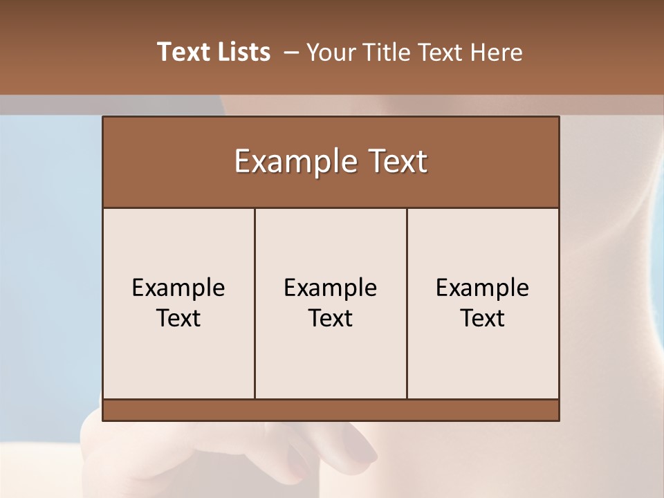 Lifestyle Visage Cute PowerPoint Template