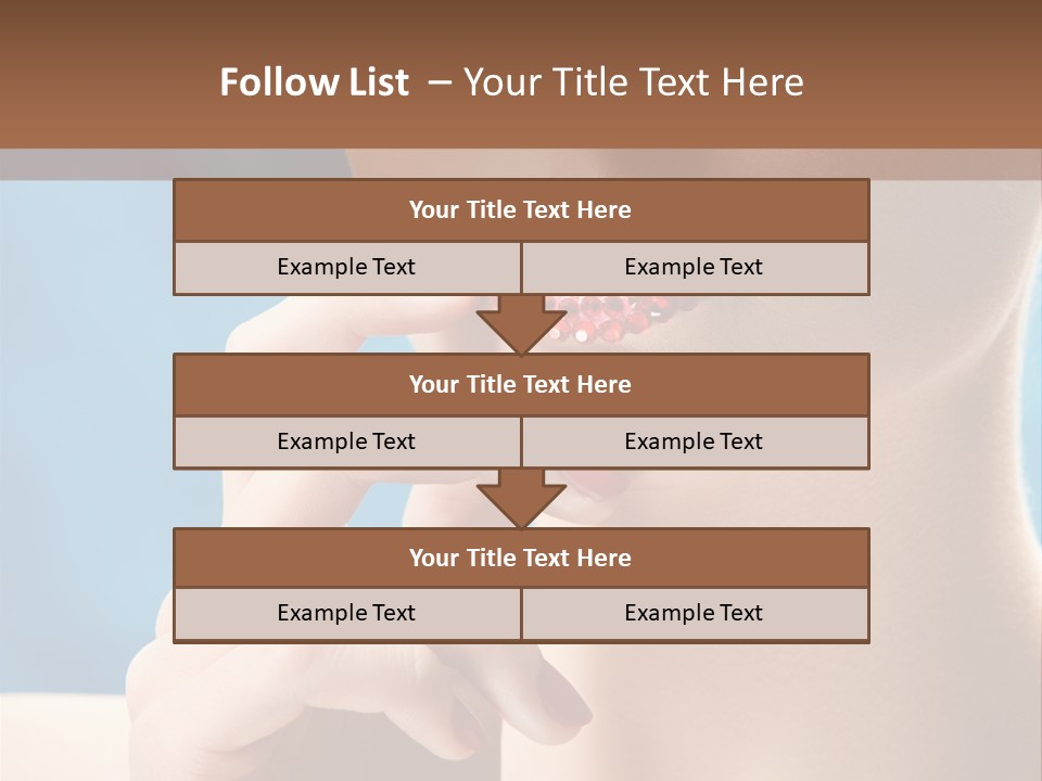 Lifestyle Visage Cute PowerPoint Template