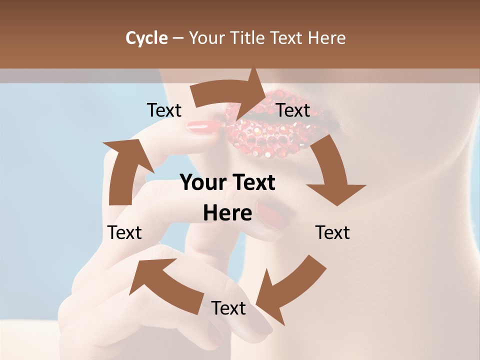 Lifestyle Visage Cute PowerPoint Template