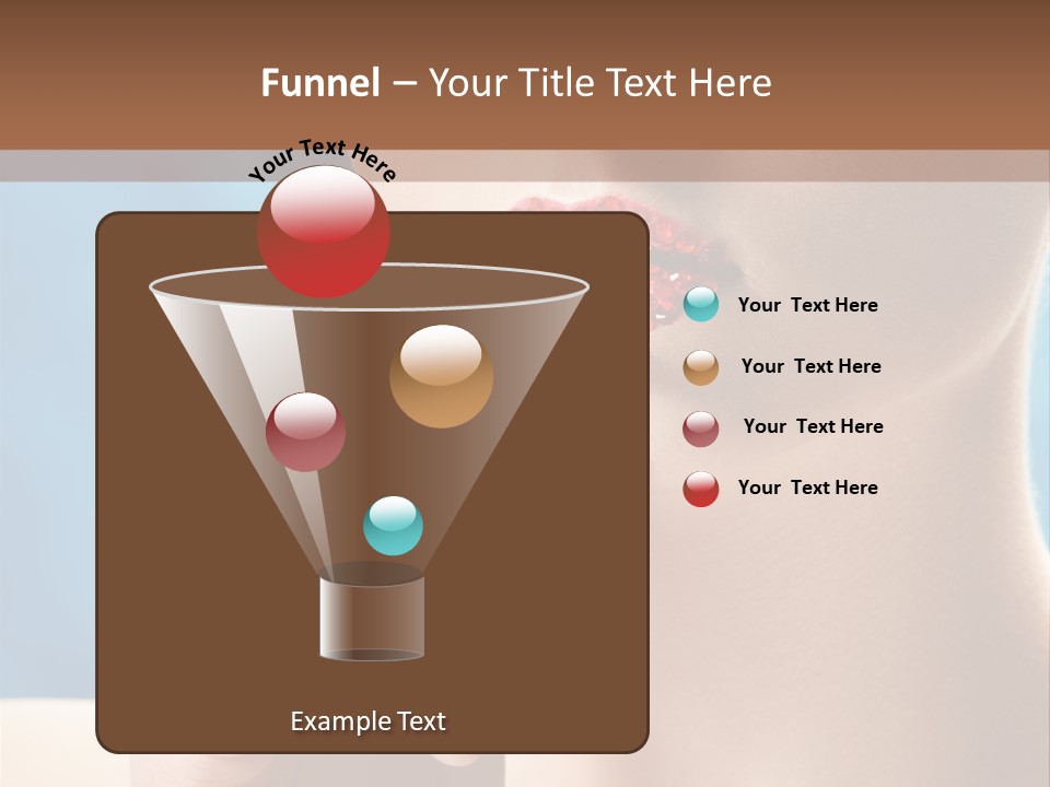 Lifestyle Visage Cute PowerPoint Template