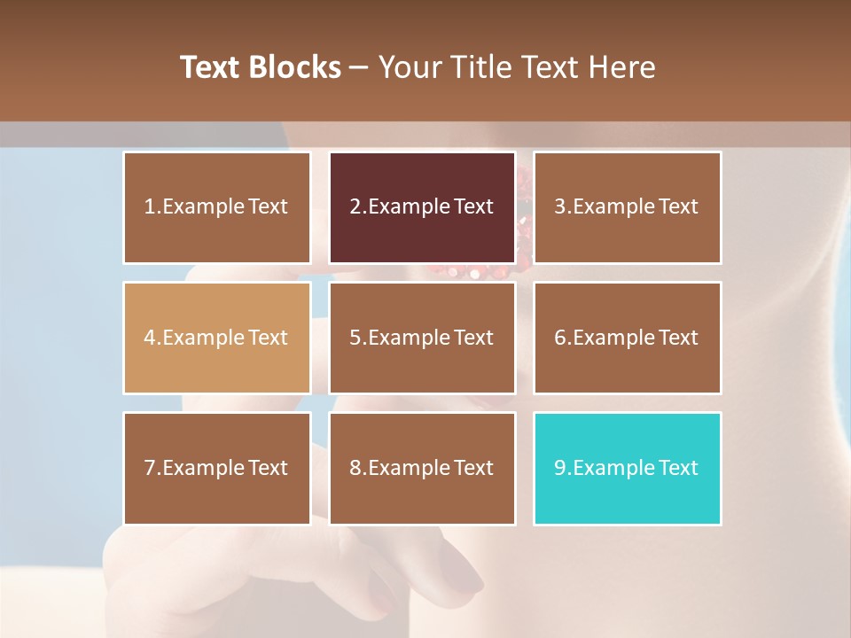 Lifestyle Visage Cute PowerPoint Template