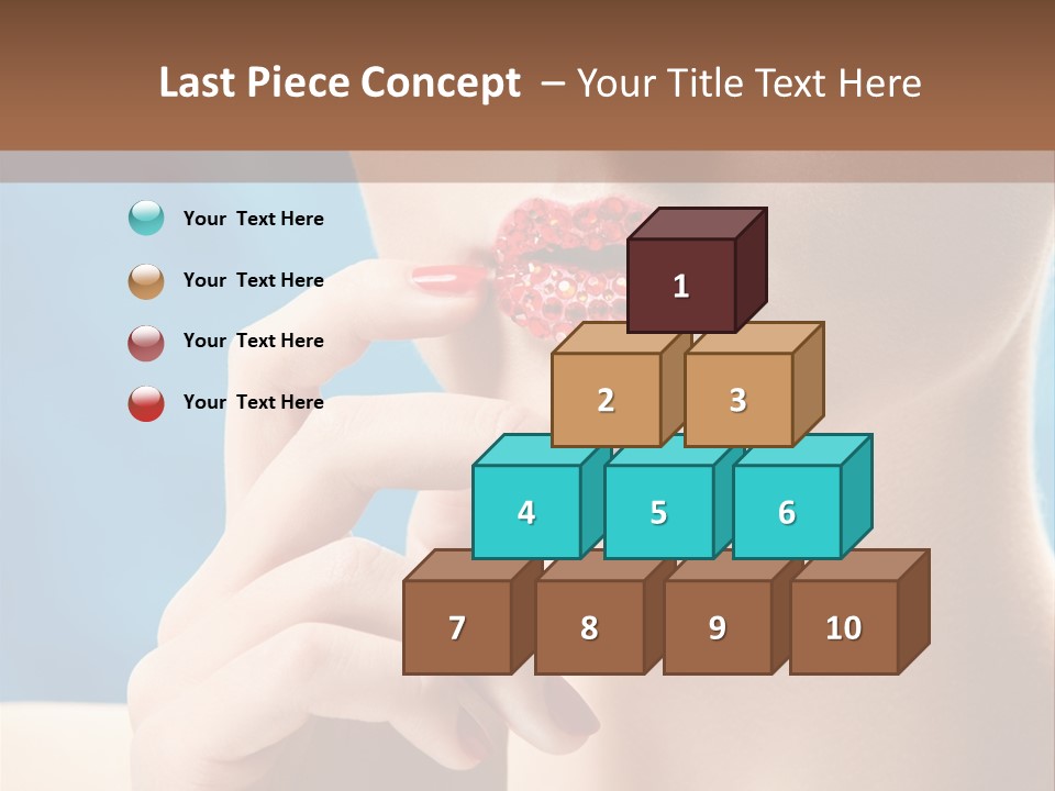 Lifestyle Visage Cute PowerPoint Template