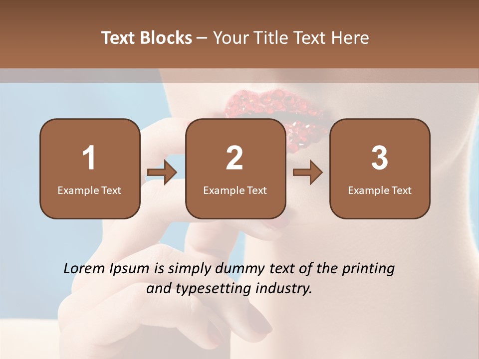 Lifestyle Visage Cute PowerPoint Template
